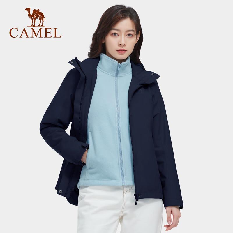 CAMEL Women s 3-in-1 Fleece Lined Storm Jacket S
