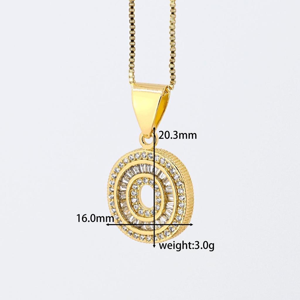 Cross Pendant with Micro Pave Cubic Zirconia - 26 Letter Options for DIY Jewelry Accessories