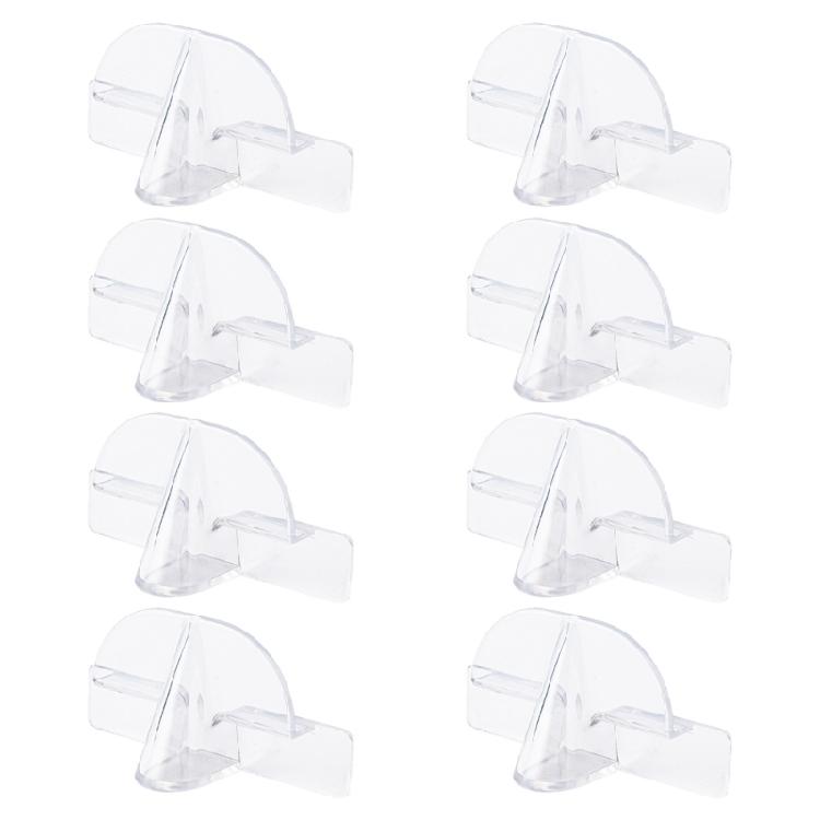 8 Units No Drill Wall Glasses Stands Sticker Stick Design Efficient Eyewear Storage System Clear Materials