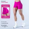 High-Waist Tummy Control Yoga Shorts - Elastic, Hip-Lifting, Nylon for Running & Fitness