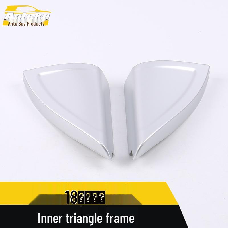Komic Car Interior Triangle Trim Sticker for 18 Models - Electroplated Finish