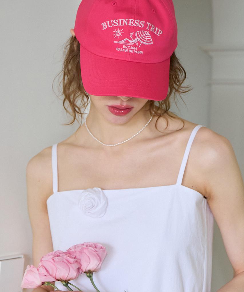 SALON DE YOHN Gorra de Béisbol de Viaje de Negocios_ Rosa