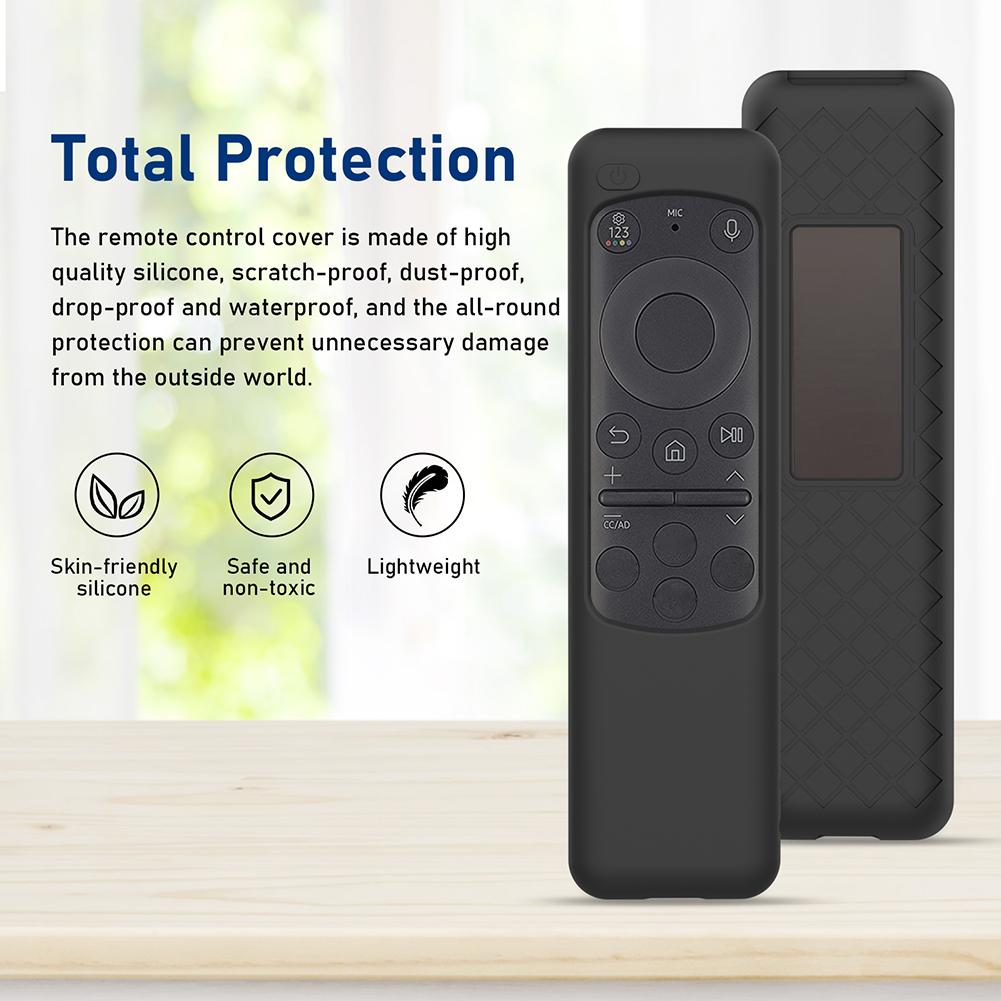 Drop-Proof Shell Shockproof Remote Control Cover Protector Anti-Slip with Lanyard for Samsung BN59-01432A 01432B