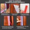 High quality silicone T-shaped windproof sealing strip, suitable for door and glass gaps - transparent,durable,and easy to stick