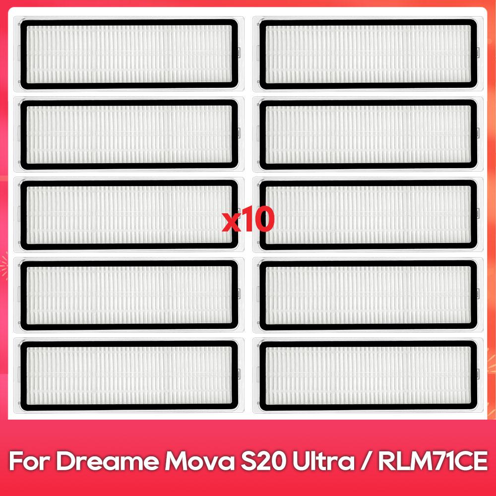 Compatible For ( Dreame Mova S20 Ultra / RLM71CE ) Spare Part Main Side Brush Filter Mop Pad Dust Bag Accessories Consumables