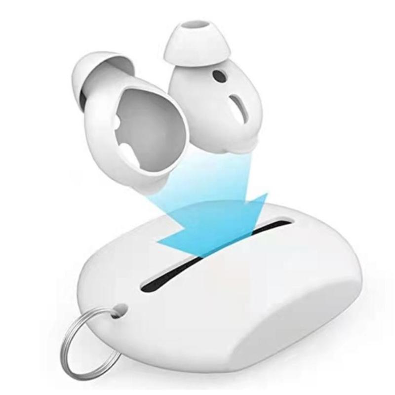 Silicone Earbud Accessories Holder Eartips Carrying Box For Multiple Ear Cushions Secure Shockproof Design