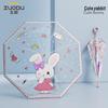 transparent with cute rabbit design