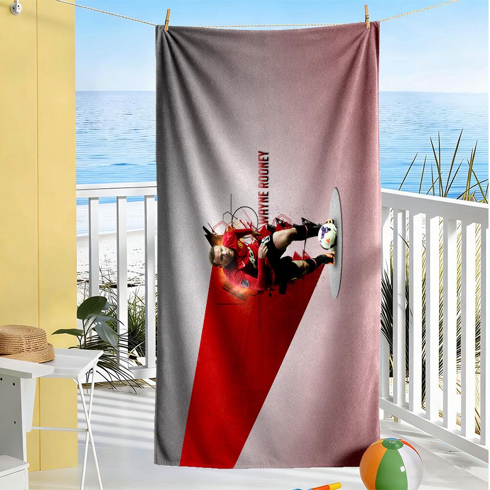 Ronaldo's Ac Milan Moment Beach Towel High Absorbency & Quick-Dry Comfortable Lightweight