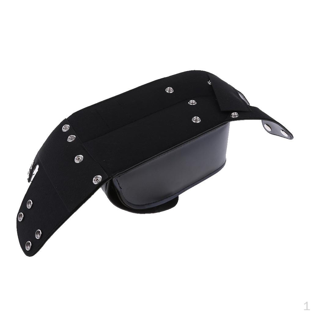 

Черная седельная сумка из искусственной кожи с держателем для бутылки с водой, подходящая для