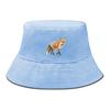 Lifelike Fox Print Bucket Hat , Animal Fisherman Hat Beach Unisex Summer Beach Cap