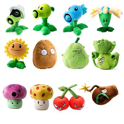 25-40cm Genuine Plants Vs. Zombies Plush Toys Sunflower Peashooter Stuffed Dolls Cute Throw Pillow for Kids Xmas Birthday Gifts