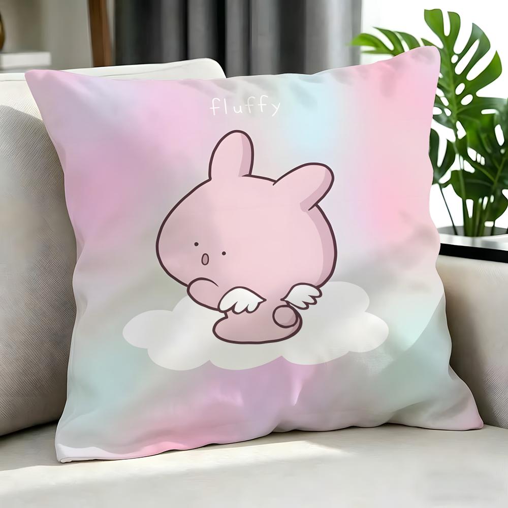 Cartoon Asamimichaan Asleep Cushion Cover Cushion Cover Set 4Pcs 50X50 45X45 40X40 Pillowcase Decorative Sofa Home Decor