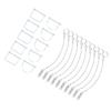Sicherheitsbolzen-Set Edelstahl 6 x 70 mm Quadrat D-Form für ATVs UTVs ORVs SUVs LKW Anhänger mit Winden