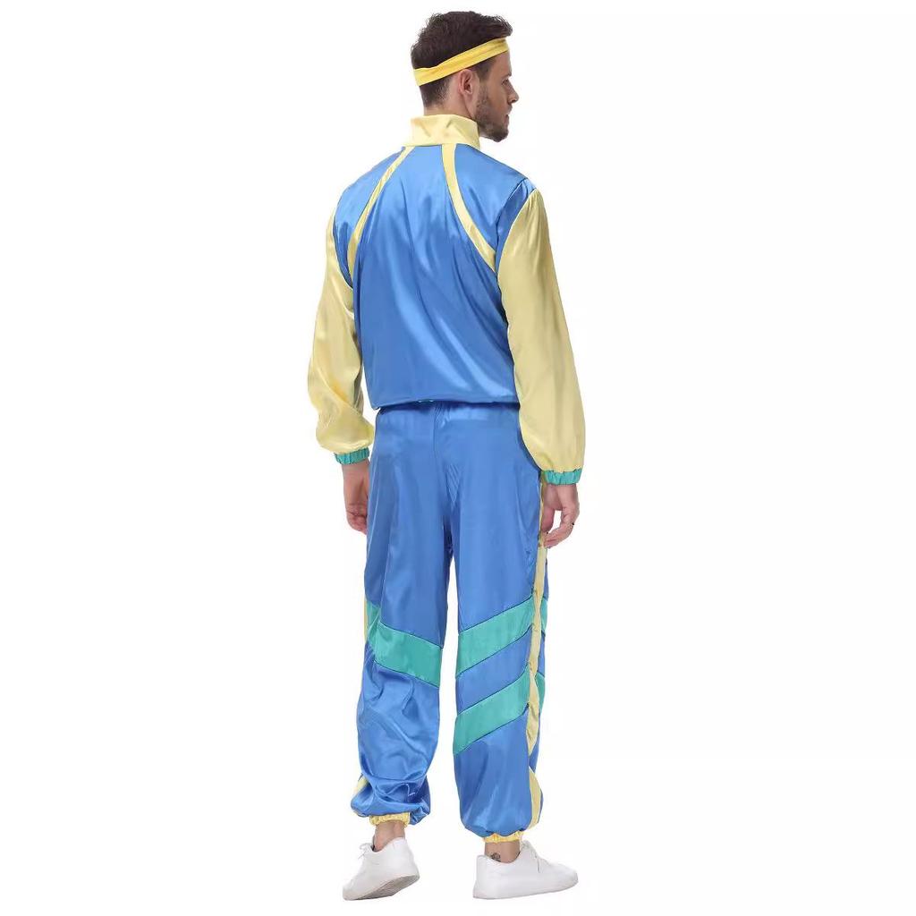 Retro American and European Carnival Disco Baseball Halloween Costume for Stage Dance Perfomance.