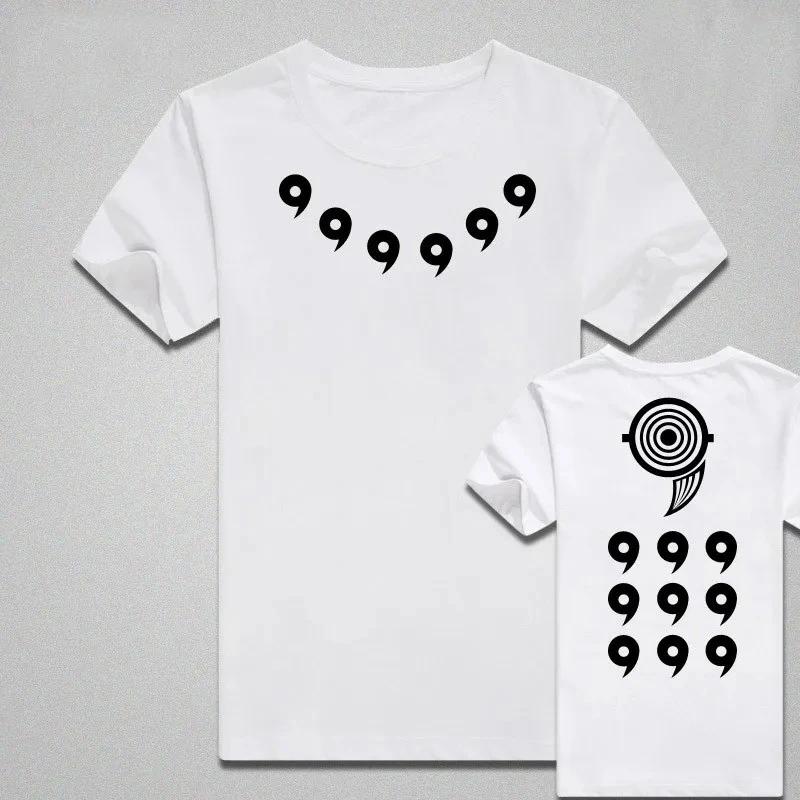 New Trendy Childrens Tshirt Hot Selling Vortex Naruto Sasuke Pure Cotton Doublesided Printed Parentchild Short Sleeved Shirt