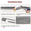 1PC 1/3meters Transition Edge Strip, Carpet Edge Strip, Floor Edge Strip Rough Edged Floor Edging Strip, Easy To Install
