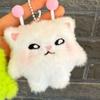 2PCS Cute Alien Cat Plush Keychain Kawaii Space Kitty Character Keyring Fan Collection Gift Accessories