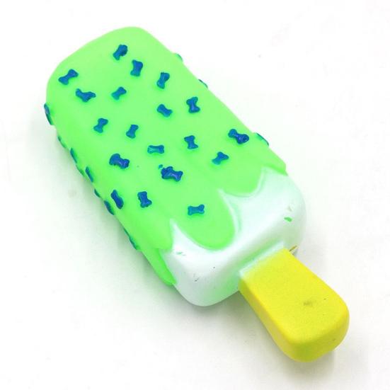 Stick Dog Chew Toy Bite Resistant Squeaky Simulated Ice Cream Pet Toy