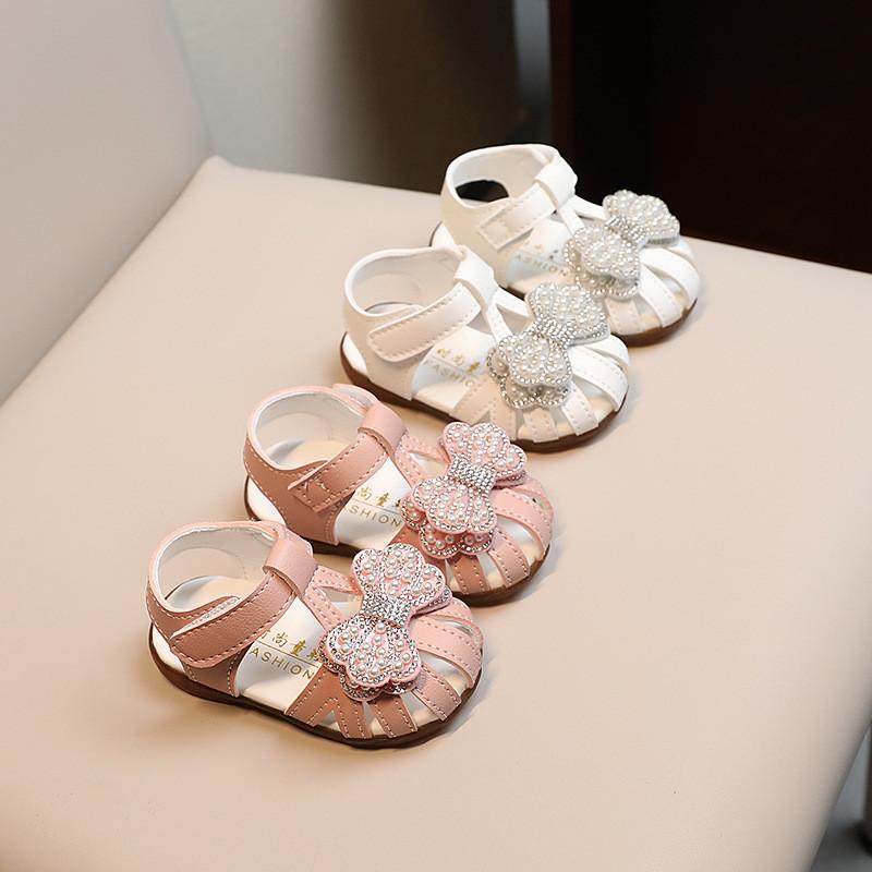 Scarpe Principessa per Bambini Piccoli con Velcro per il Gioco Estivo