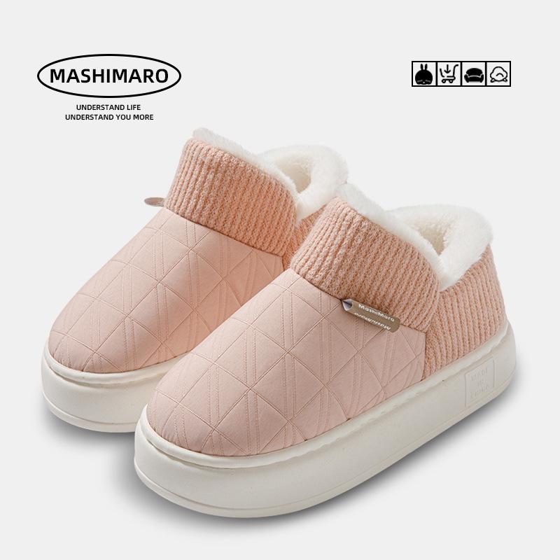 Rogue Rabbit High Heel Cotton Slippers Fleece-Lined Bag - AutumnWinter 2023 40-41 1483₽