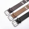 Dual Pin Buckle Rivet Belt Retro Punk Waistband Business Waist Belt  Paired with Skirts Jeans