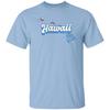 Hawaii US Flag Unisex T-Shirt American Patriotic HI State Tee White Ash Blue