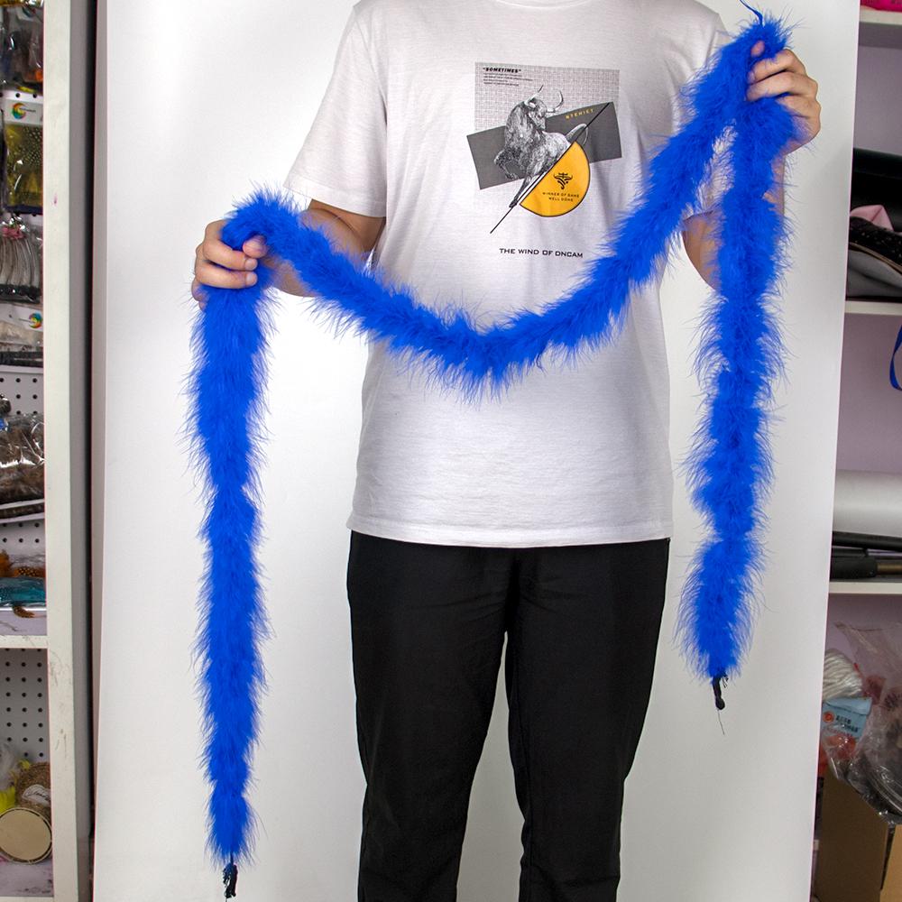 Colorful Marabou Turkey Feathers Boa Shawl 13G for Party Wedding Clothes Sewing Christmas Tree Crafts Plume 2 Yard/Pcs