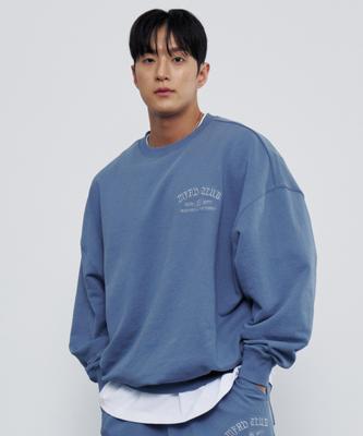Empebeu Iconic Emblem Sweatshirt Blue