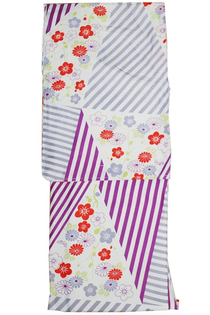 Washable Fine L Single Floral Silver Tailored Kimono, Pattern, Size, Pret, Item, Striped, Pattern, Gray, Purple, 62582-62584