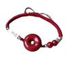 Cinnabar Peace Buckle Red Rope Bracelet for Men and Women, Zodiac Silver Braided Cinnabar Bracelet, Couple's Bracelet with Beads