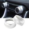 Aluminum Air Conditioner Knob Trim Air Conditioning Key Trim Air Conditioning Knob Covers Interior Decoration for Car