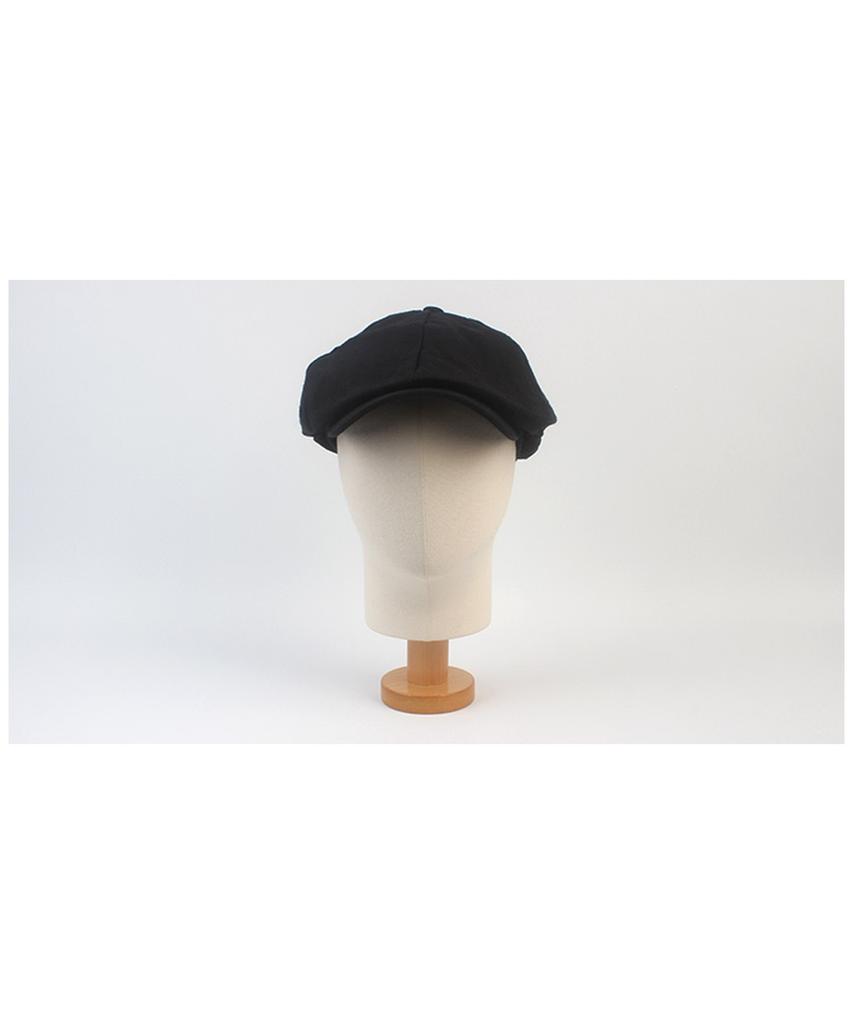 Yunibeosyeolkemiseuteuli Linen Black Loose Fit Newsboy Cap