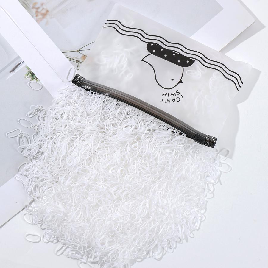 500/1000/2000Pcs Girls Colourful Disposable Rubber Band Hair Ties Headband Children Ponytail Holder Bands Kids Hair Accessories