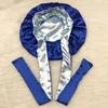 Price High Quality Double Layer Bonnet with Long Tie Hair Bonnet Satin Silk Bonnets