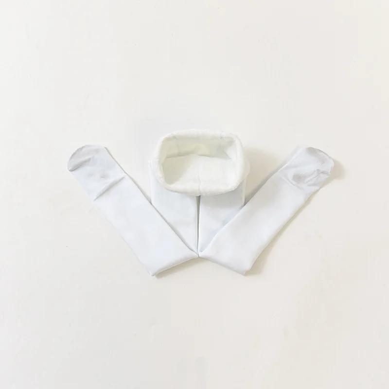 Thickened Children's Pantyhose with Added Velvet  Winter Skin Tone  High Elasticity  Anti Pilling White Dance Socks