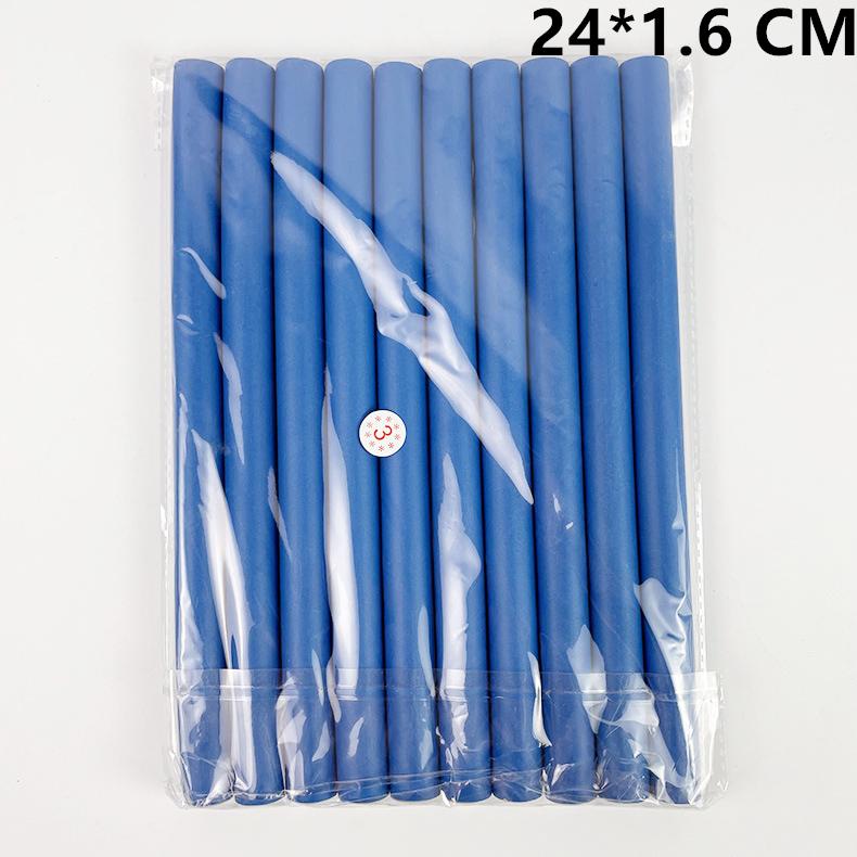 10-teiliges Set mit flexiblen Lockenstäben zum Lockendrehen, flexiblen Stäben, Lockenwicklern ohne Hitze, weicher Schaumstoff für kurzes, mittellanges und langes Haar