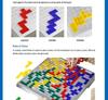 Tetris Intelligence Board Game: 4-Player Gladiator Chess for Kids & Parents