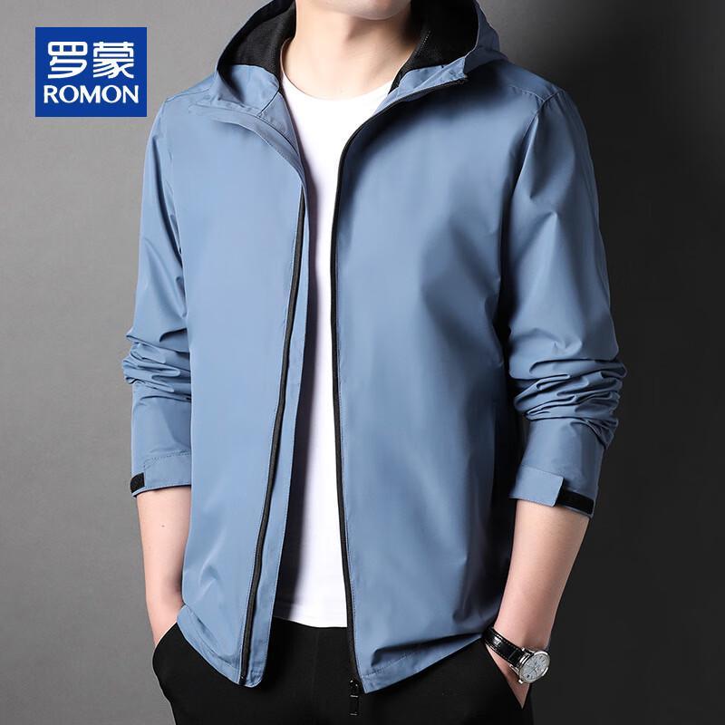 ROMON Men's Casual Outdoor Hooded Jacket