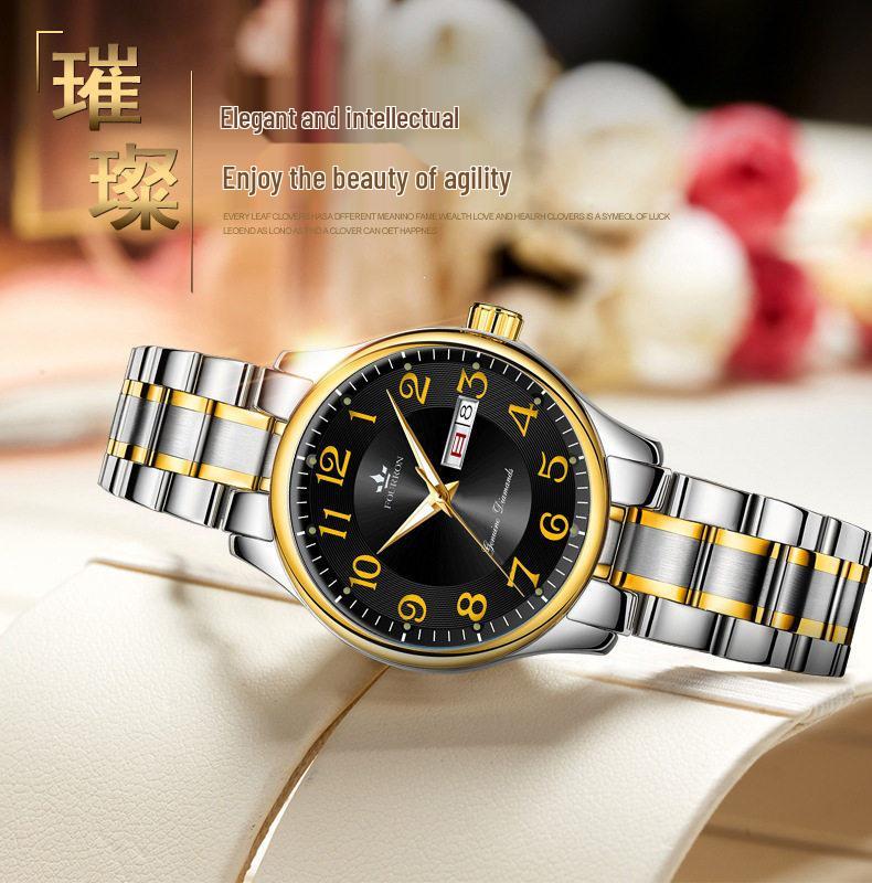 Relógio Automático Skeleton Importado Suíço - Feminino & Masculino Luminoso à Prova d'Água