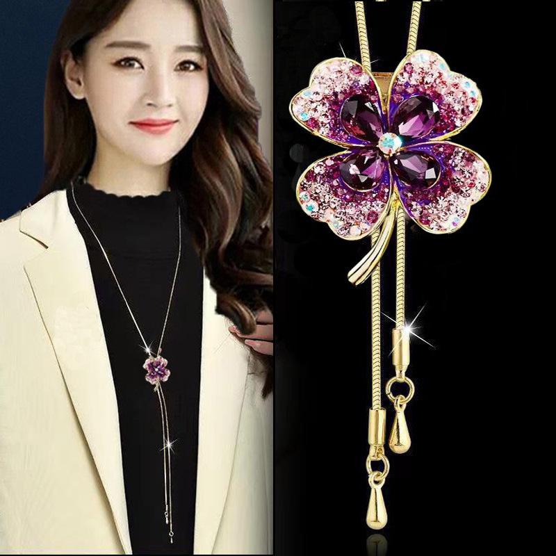 Elegante Quasten-Pulloverkette für Damen - Vielseitiges, hochwertiges europäisches und amerikanisches Design für Herbst/Winter-Mode