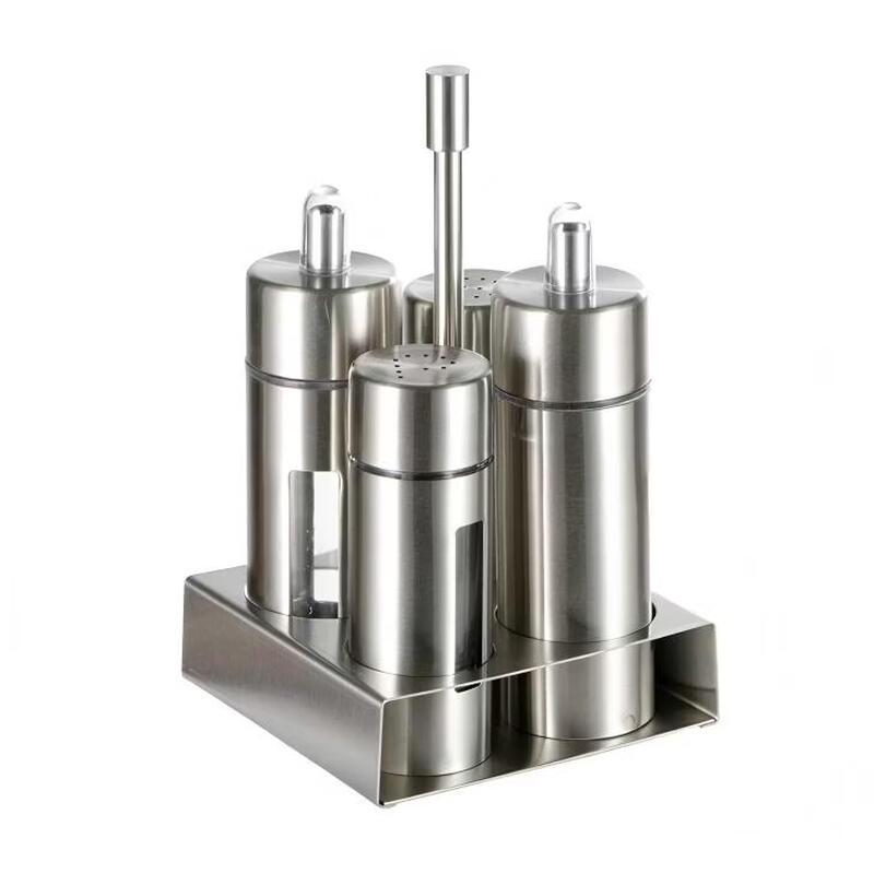 Hengxin Ruichu 304 Stainless Steel 4-Piece Spice Jar Set