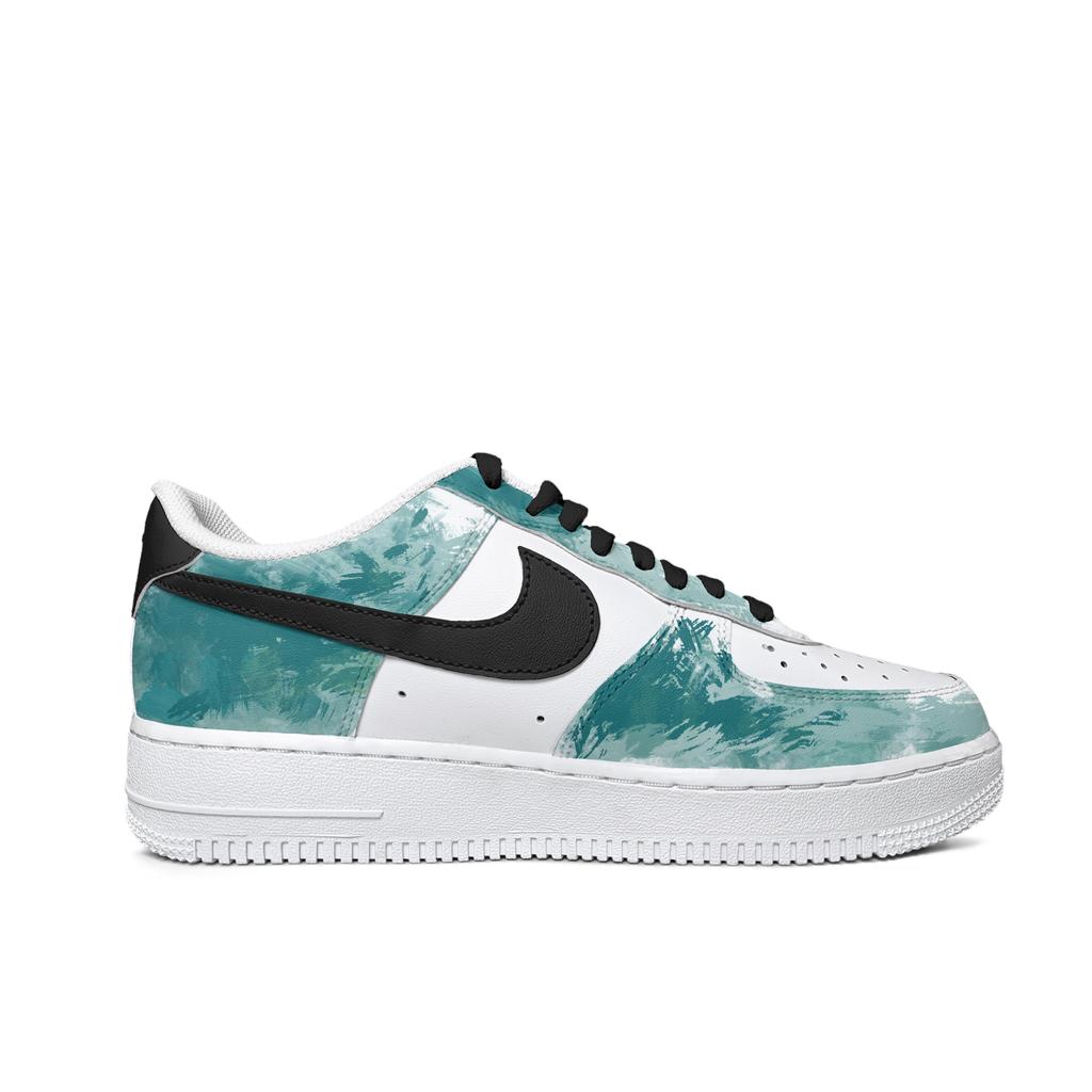 Nike Air Force 1 Cow Leather Abrasion Resistant Low Top Skateboard Shoes Men's Green CW2288-111(Team613-)