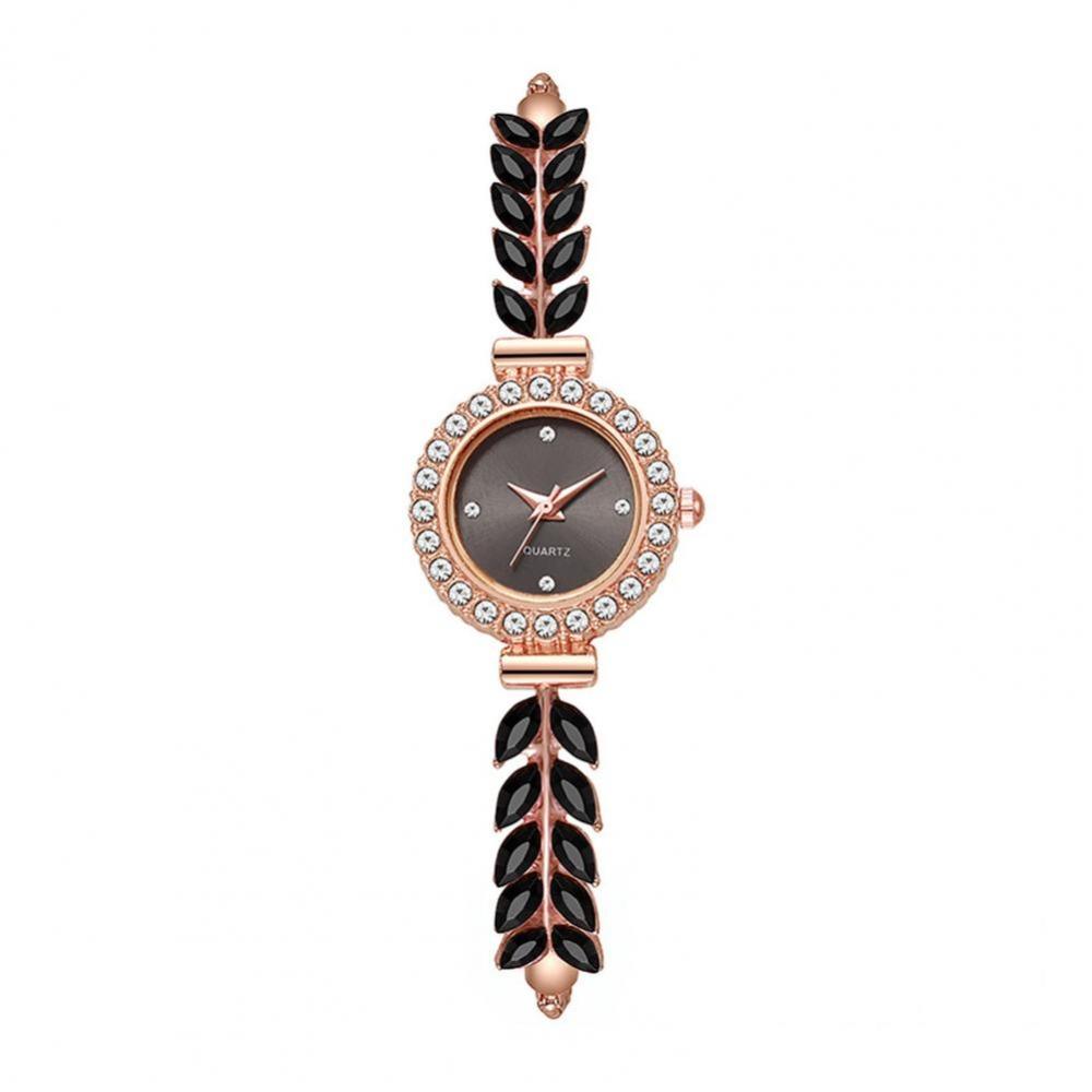 Round Dial Women Quartz Watch Slim Strap Rhinestone Watch Ladies Quartz Watch Festival Gift