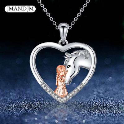 New Love Necklace Fashion Versatile Jewelry Girls and Horse Jewelry Necklace Women's Niche Accessories
