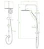 Fino Black Shower Column
