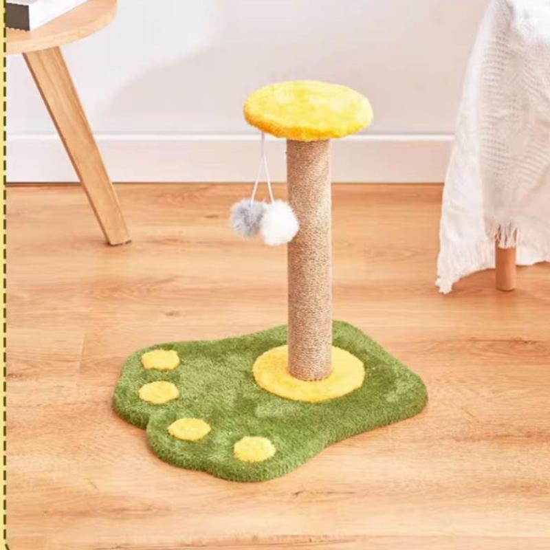 3-Layers Cats Toys Scratching Post Sisal Rope Three Pillars For Kitten Grind Claw Cat Climbing Frame Posts Pet Furniture