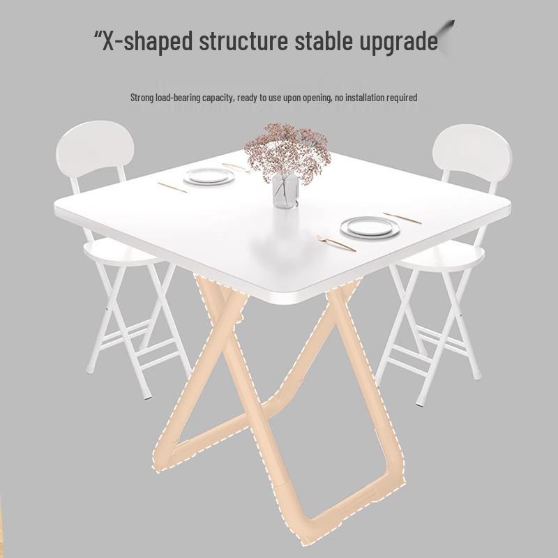 Portable Round Folding Table for Home, Dining, Outdoor, or Rental Rooms - Compact and Versatile.
