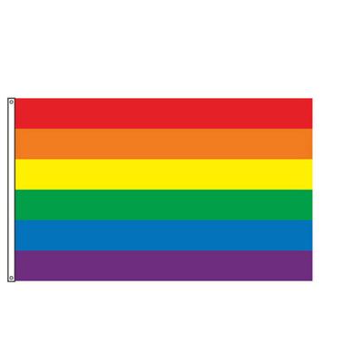 60x90cm Colorful Rainbow LGBT Flag Peace Gay Lesbian
