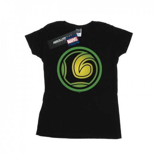 

Marvel Womens/Ladies Loki Symbol Cotton T-Shirt білий