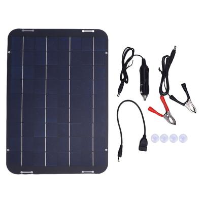 18V 12W Solarmodul-Kit Polycrystalline Silizium Photovoltaikmodul Batterieladegerät für Auto